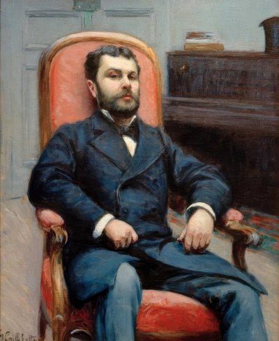 Portrait of Richard Gallo by Gustave Caillebotte